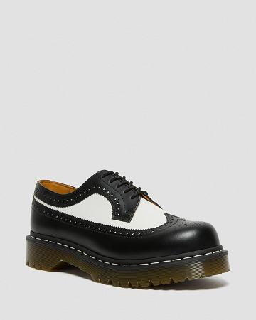 Dr Martens 3989 Bex Smooth Leren Brogue Oxford Schoenen Heren Zwart | NL 204JPQ